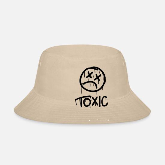 sad face stretwear edgy' Bucket Hat 